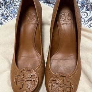 Tory Burch Leather Wedges